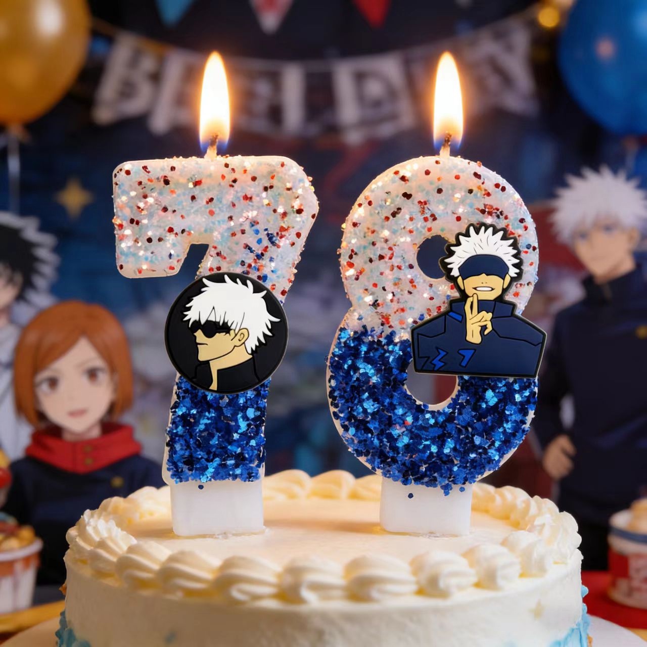 Candle Souvenir - Świeczka tematyczna Amine Jujutsu Kaisen, cyfry