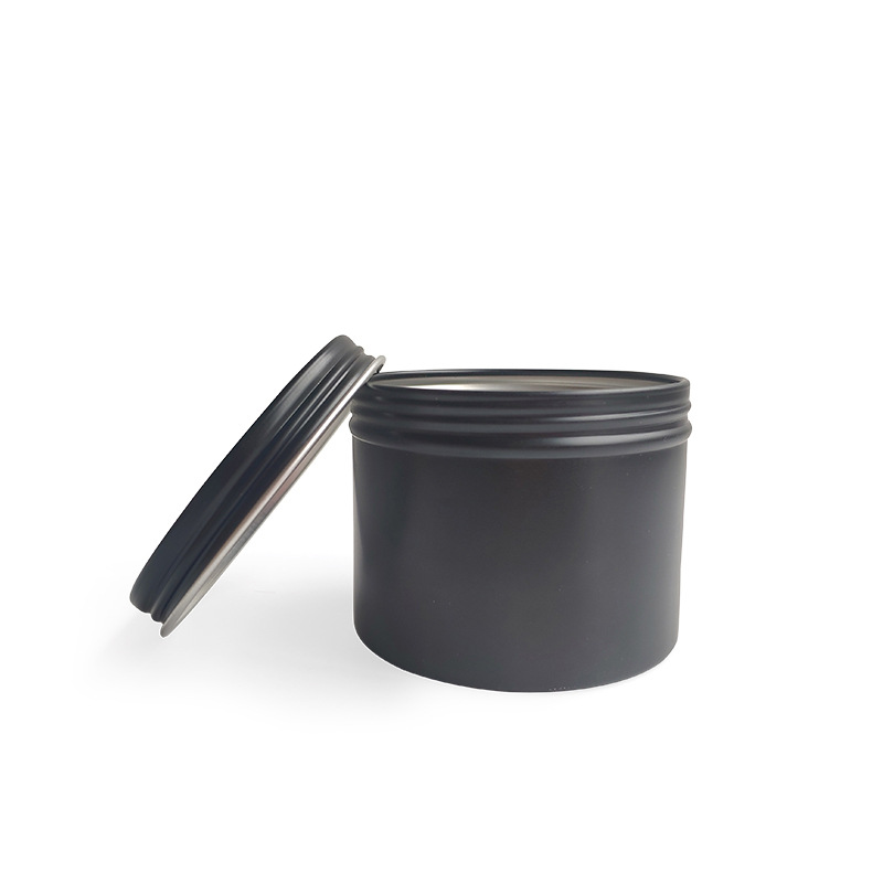 Black Tin Candle - 12/24Pcs Okrągłe metalowe blaszane pudełko na