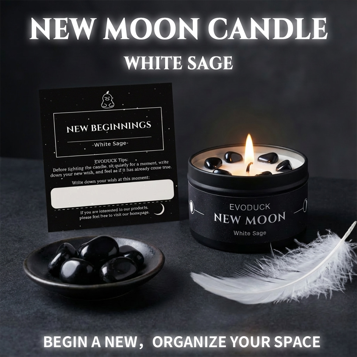 1 szt. Świeca zapachowa Nowy K – Black Tin Candle recenzja i cena